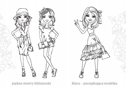 Maluszkowe malowanie Modelki Kolorowanka Malowanka