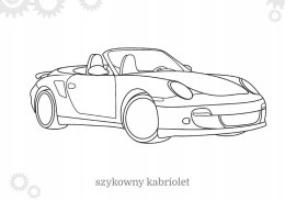 Maluszkowe malowanie Samochody Osobowe Kolorowanka