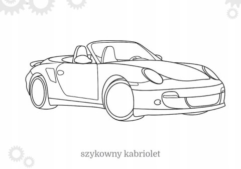 Maluszkowe malowanie Samochody Osobowe Kolorowanka
