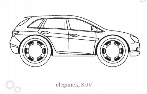 Maluszkowe malowanie Samochody Osobowe Kolorowanka