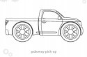 Maluszkowe malowanie Samochody Osobowe Kolorowanka