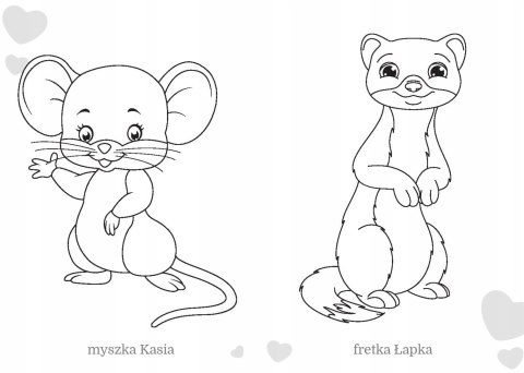 Maluszkowe malowanie Zwierzęta Domowe Kolorowanka