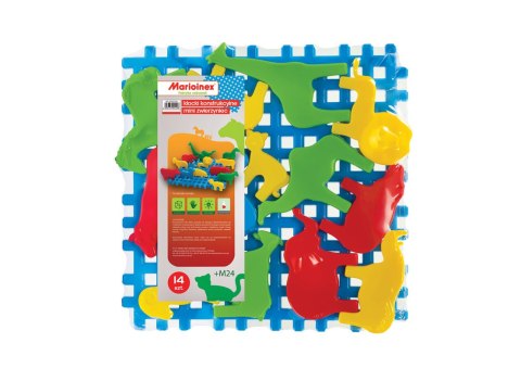 Marioinex Klocki Wafle Mini Zwierzyniec Zoo 14 elementów