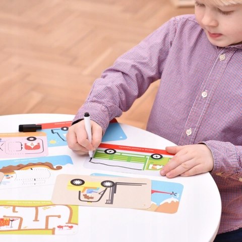 Pojazdy Zabawy Kreatywne z Pisakiem Zmazywakiem Czu czu