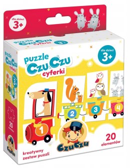 Puzzle Cyferki 20 elementów Czuczu Czu Czu 3+