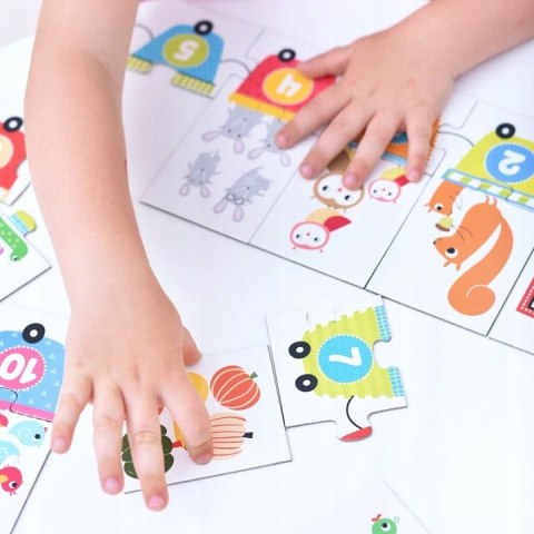 Puzzle Cyferki 20 elementów Czuczu Czu Czu 3+