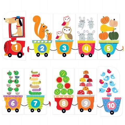 Puzzle Cyferki 20 elementów Czuczu Czu Czu 3+