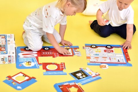 Puzzle z dziurką Wóz Strażacki Czu Czu 23 elementów 2+