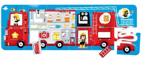 Puzzle z dziurką Wóz Strażacki Czu Czu 23 elementów 2+