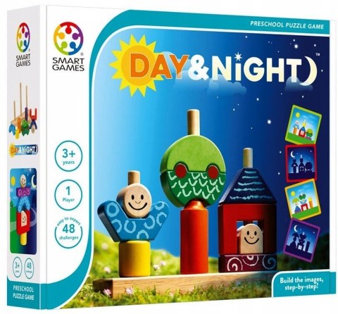 Smart Games Dzień i Noc Gra Logiczna Drewniana 3+