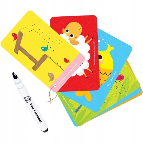 Zwierzątka Zabawy Kreatywne z Pisakiem Zmazywakiem Czu czu