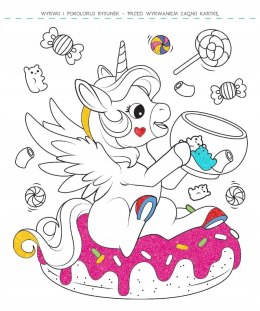 Brokatowa kolorowanka Kucyki i jednorożce Aksjomat