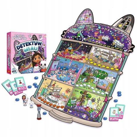 Gra planszowa Detektyw Miau Trefl Koci Domek Gabi Rodzinna