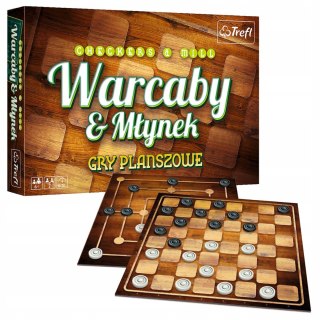 Gry Planszowa Warcaby Młynek Trefl 2w1