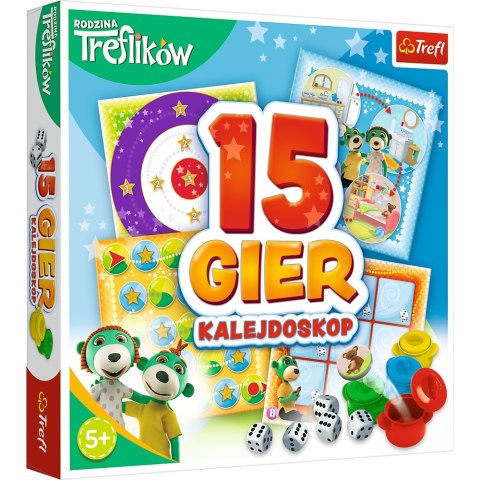 Kalejdoskop Zestaw 15 gier Rodzina Treflików Trefl
