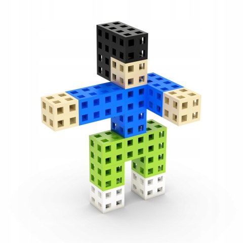 Klocki Meli Cube Sześcienne 200 elementów Kwadraty Kostki konstrukcyjne