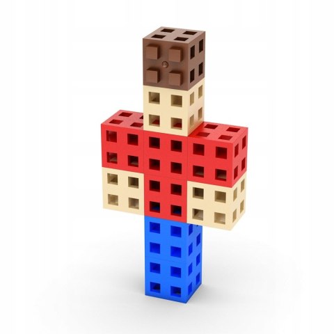 Klocki Meli Cube Sześcienne 200 elementów Kwadraty Kostki konstrukcyjne