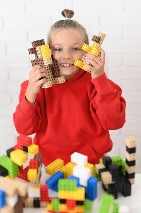 Klocki Meli Cube Sześcienne 200 elementów Kwadraty Kostki konstrukcyjne