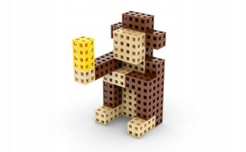 Klocki Meli Cube Sześcienne 200 elementów Kwadraty Kostki konstrukcyjne