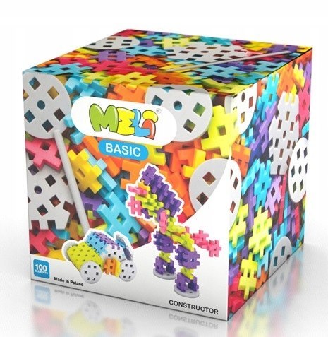 Klocki Meli Konstruktor 100 elementów Wafle
