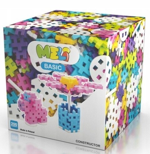 Klocki Meli Konstruktor 200 Pastel Konstrukcyjne