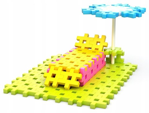 Klocki Meli Konstruktor Pastel 400 elementów Wafle