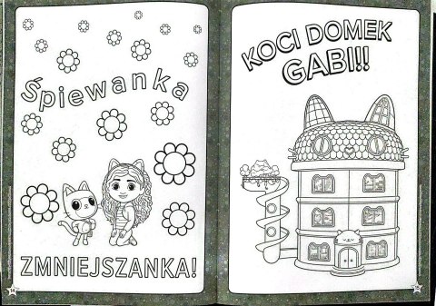 Koci Domek Gabi Książecz-kot-ka z naklejkami Trefl 100 Naklejek Zadania