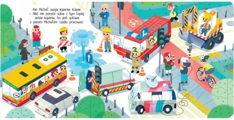 Koparka Przygody Niezwykłych Pojazdów Auta Książka Aksjomat