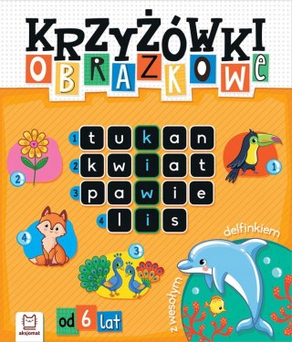 Krzyżówki obrazkowe z wesołym delfinkiem 6+ Aksjomat