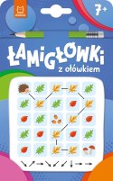 Łamigłówki z ołówkiem 7+ Książeczka niebieska Aksjomat