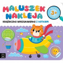 Maluszek nakleja Książeczka wyszukiwanka z kotkiem Aksjomat