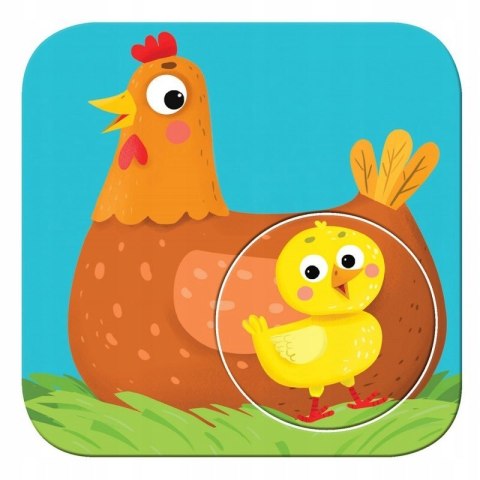 Mały miś to lubi! Szukamy mamy Układanka z dziurką Aksjomat