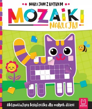 Mozaiki naklejki Aktywizująca książeczka Naklejam z kotkiem Aksjomat