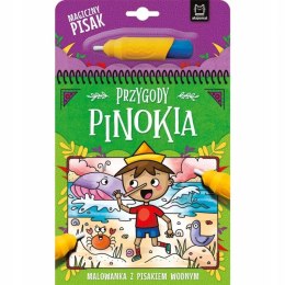 Przygody Pinokia Malowanka z Pisakiem Wodnym Bajki Kolorowanka Aksjomat