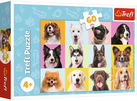 Puzzle 17374 Słodkie Psiaki 60 elementów Trefl