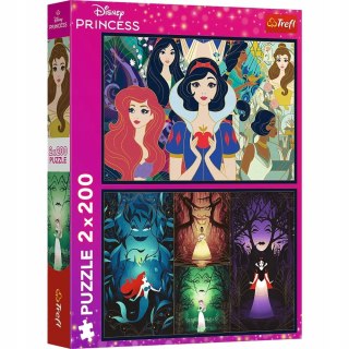 Puzzle 2x200 elementów Czarujące księżniczki Disney Princess Trefl 13317