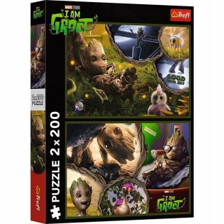 Puzzle 2x200 elementów Ja jestem Groot Trefl 13315