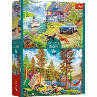 Puzzle 2x500 elementów Letni relaks 37497 Trefl 2w1