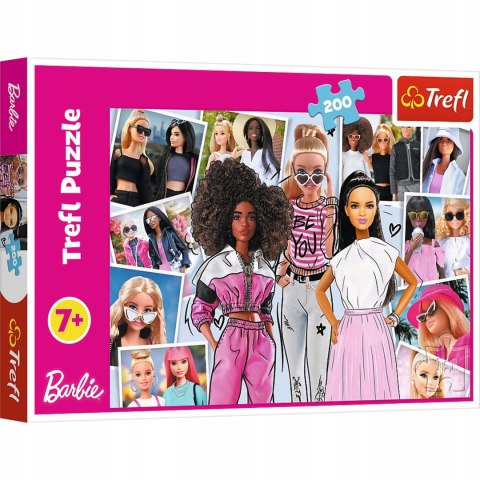 Puzzle 200 elementów 13301 W świecie Barbie Trefl