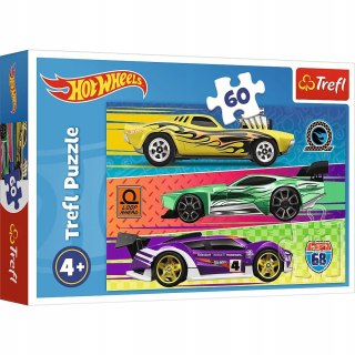 Puzzle 60 elementów Hot Wheels Wyścig 17389 Trefl