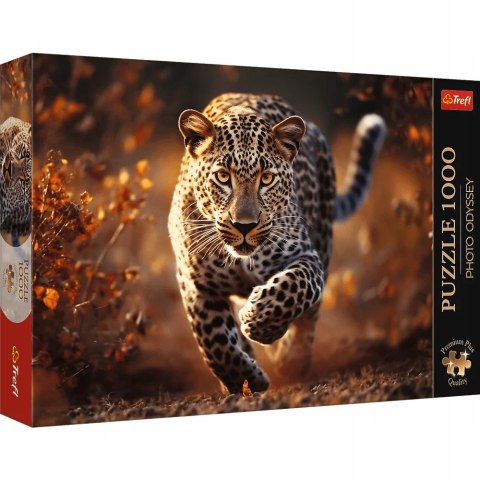 Puzzle Premium Plus 1000 elementów Dziki Leopard 10818 Trefl
