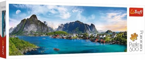 Puzzle panorama 500 elementów Archipelag Lofoty 29500 Norwegia Trefl