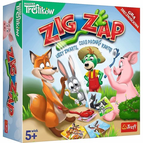 Trefl Zig Zap Gra Zręcznościowa 02070 5+ Rodzinna