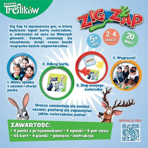 Trefl Zig Zap Gra Zręcznościowa 02070 5+ Rodzinna