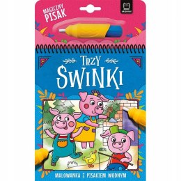 Trzy świnki Malowanka z Pisakiem Wodnym Wodna Aksjomat