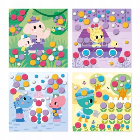 Zestaw kreatywny Pompony Janod My arts & crafts 3+