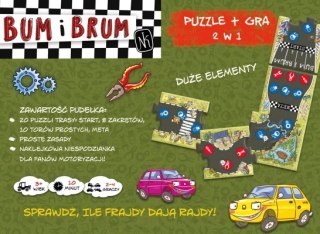 BUM i BRUM Rajd Malucha Gra planszowa dla trzylatka Nasza Księgarnia 3+