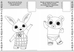 Bing Koloruj i naklejaj 2 Kolorowanka Naklejki Harperkids