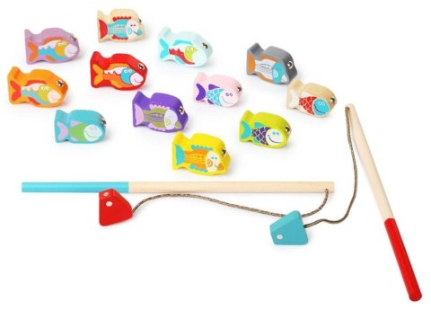 Cubika Łowienie Rybek Gra Drewniana Magnetyczna Zręcznościowa Klocki 13739