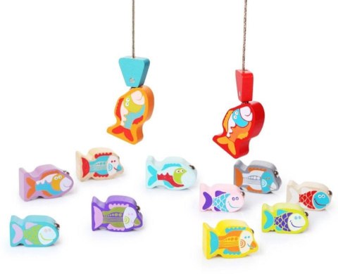 Cubika Łowienie Rybek Gra Drewniana Magnetyczna Zręcznościowa Klocki 13739